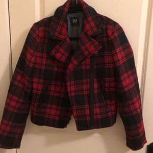 Plaid Biker Jacket